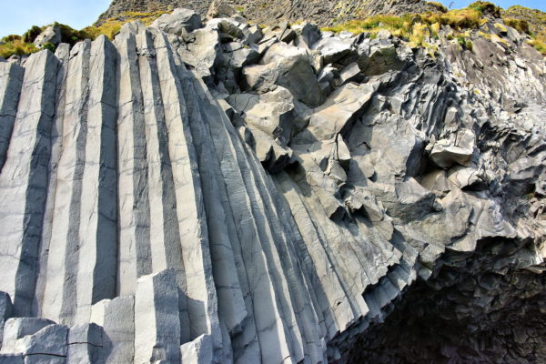 Hexagonal Basalt Columns at Reynisfjara in South Iceland - Encircle Photos