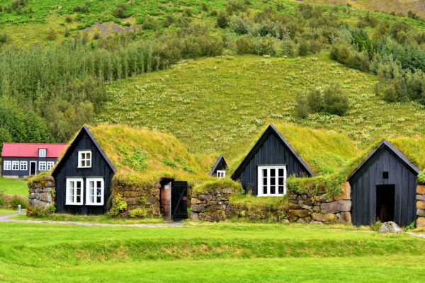 Turf Houses at Skógar Museum in South Iceland - Encircle Photos