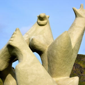 Giantess Sculpture on Heimaey in Westman Islands, Iceland - Encircle Photos