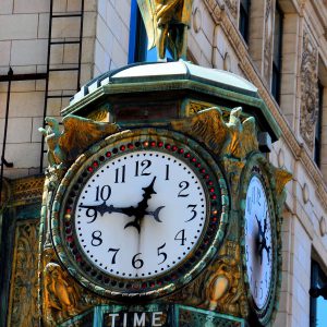 Father Time Clock in Chicago, Illinois - Encircle Photos