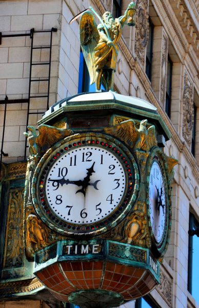 Father Time Clock in Chicago, Illinois - Encircle Photos
