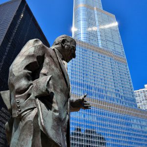 Irv Kupcinet Statue in Chicago, Illinois - Encircle Photos