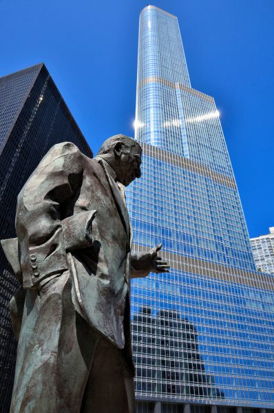 Irv Kupcinet Statue in Chicago, Illinois - Encircle Photos