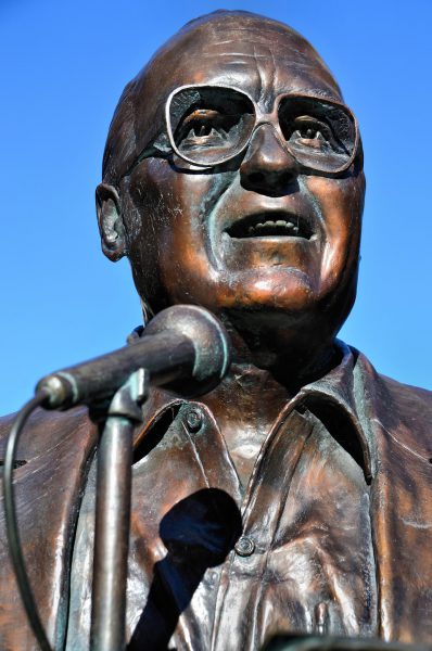 Broadcaster Jack Brickhouse Bust on Magnificent Mile in Chicago, Illinois - Encircle Photos