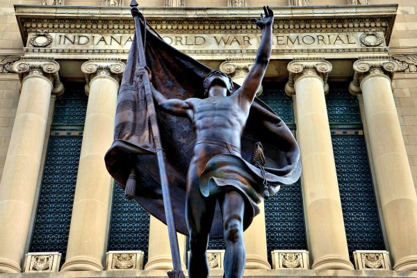 Pro Patria Statue by Henry Hering at Indiana World War Memorial in Indianapolis, Indiana - Encircle Photos