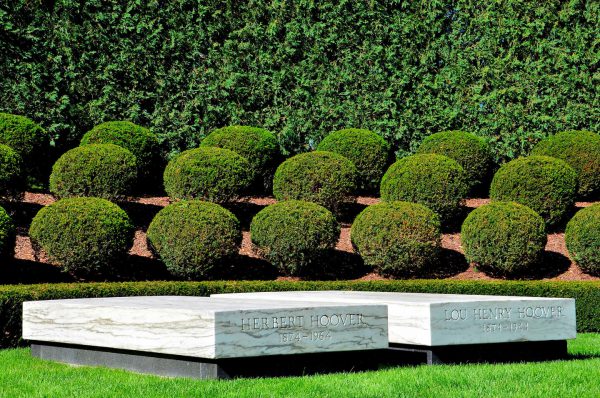 Hoover Grave Site at Herbert Hoover Presidential Museum in West Branch, Iowa - Encircle Photos