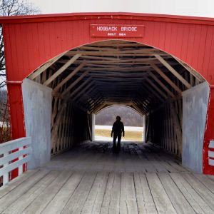 Hogback Bridge of Madison County over North River in Winterset, Iowa - Encircle Photos
