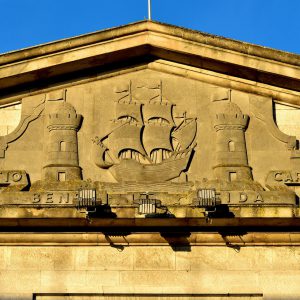 City Coat of Arm Relief on Custom House in Cork, Ireland - Encircle Photos
