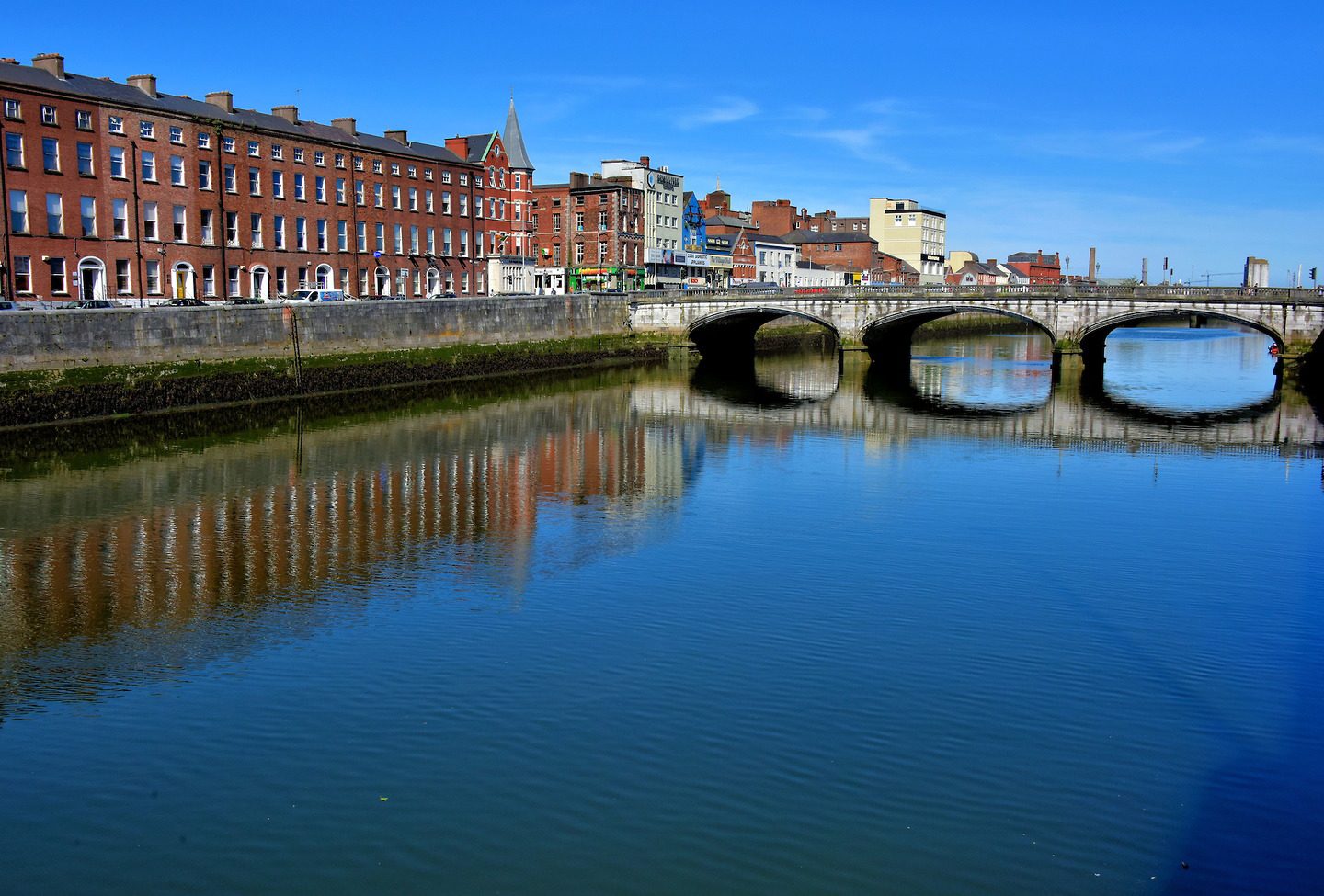 St. Patrick’s Bridge Spanning North Channel in Cork, Ireland Encircle