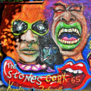 Rolling Stones Irish Tour Mural in Cork, Ireland - Encircle Photos