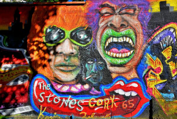 Rolling Stones Irish Tour Mural in Cork, Ireland - Encircle Photos