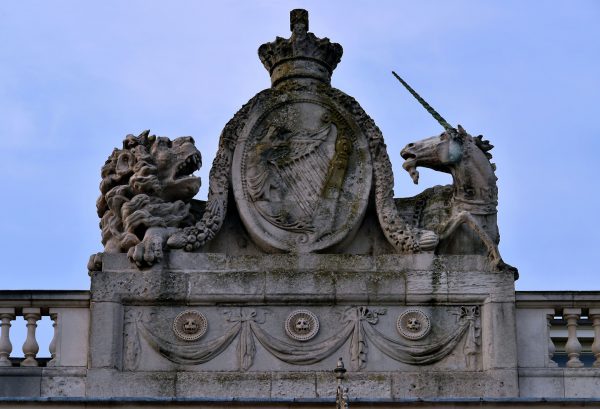 Royal Coat of Arms on Custom House in Dublin, Ireland - Encircle Photos