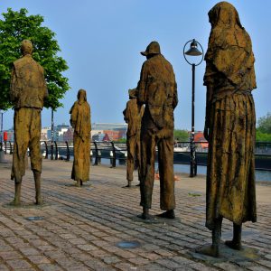 Famine Sculptures in Dublin, Ireland - Encircle Photos