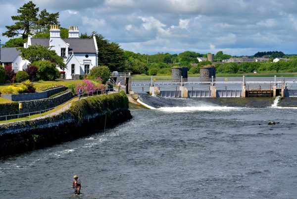Fly Fishing below the Salmon Weir in Galway, Ireland - Encircle Photos
