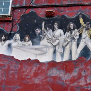 Tribute to Dead Entertainers Mural in Galway, Ireland - Encircle Photos
