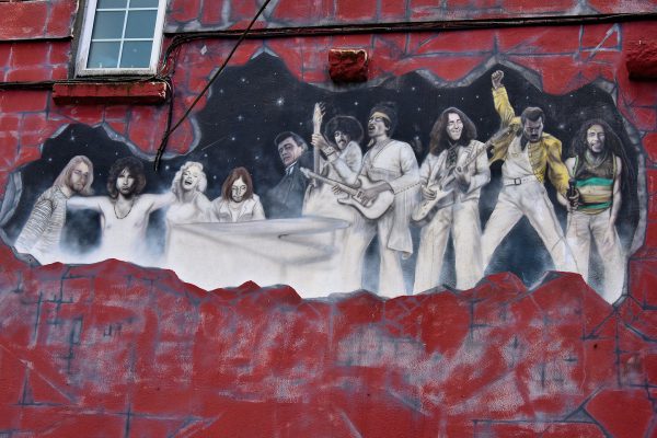 Tribute to Dead Entertainers Mural in Galway, Ireland - Encircle Photos