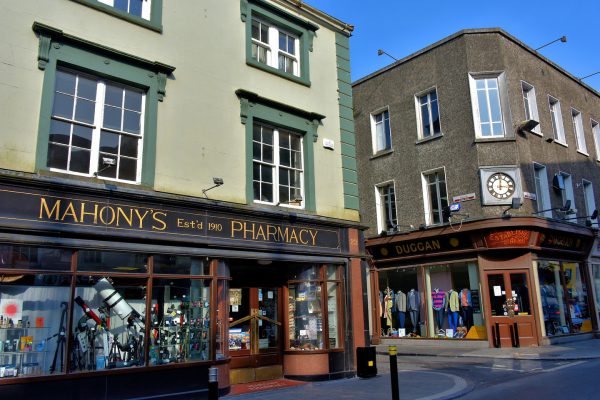 Stores on High Street in Kilkenny, Ireland - Encircle Photos