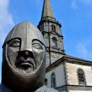 Strongbow Statue and Christ Church Cathedral in Waterford, Ireland - Encircle Photos