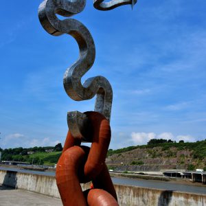 Abstract Maritime Sculpture on Grattan Quay in Waterford, Ireland - Encircle Photos