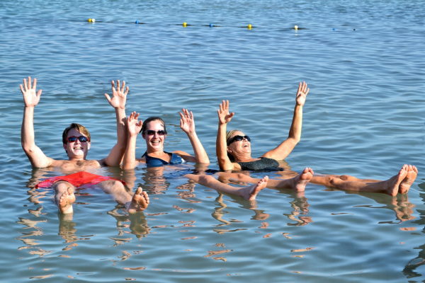 Floating in Dead Sea in Israel - Encircle Photos