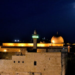 Moonlit Temple Mount in Jerusalem, Israel - Encircle Photos