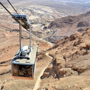 Cable Car Ascending Masada in Israel - Encircle Photos