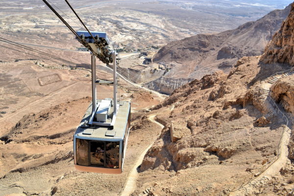 Cable Car Ascending Masada in Israel - Encircle Photos
