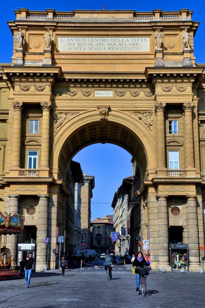 Arcone Triumphal Arch at Piazza della Repubblica in Florence, Italy - Encircle Photos
