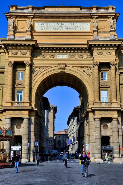 Arcone Triumphal Arch at Piazza della Repubblica in Florence, Italy - Encircle Photos