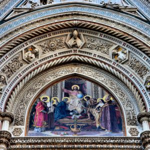 Duomo Central Tympanum Mosaic in Florence, Italy - Encircle Photos