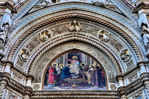 Duomo Central Tympanum Mosaic in Florence, Italy - Encircle Photos