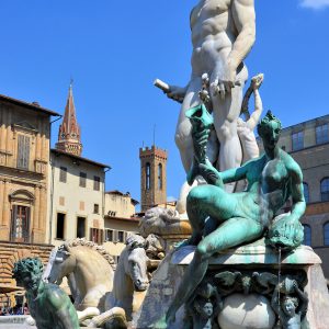 Fountain of Neptune at Piazza Della Signoria in Florence, Italy - Encircle Photos