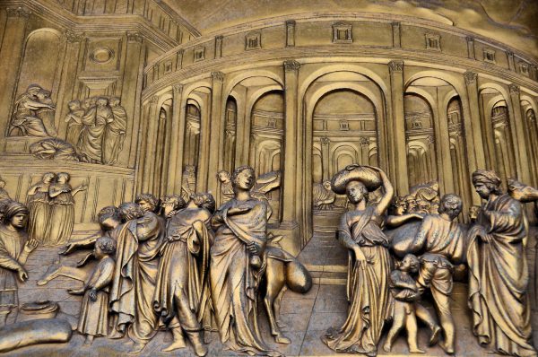 Gates of Paradise Joseph East Door Panel on Florence Baptistery in Florence, Italy - Encircle Photos