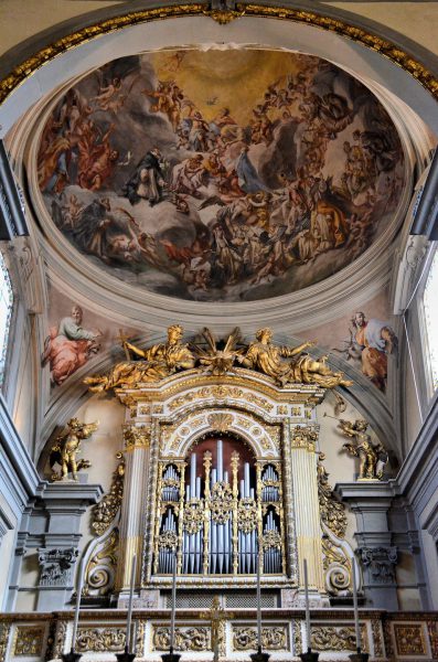 San Marco Church High Altar, Organ and Crucifix in Florence, Italy - Encircle Photos