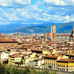 Skyline of City from Piazzale Michelangelo in Florence, Italy - Encircle Photos