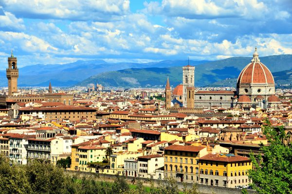 Skyline of City from Piazzale Michelangelo in Florence, Italy - Encircle Photos