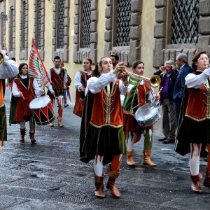 Flag Bearers and Musicians Parade in Lucca, Italy - Encircle Photos