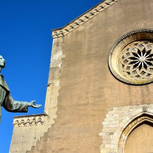 Saint Francis of Assisi Immaculate Church and Statue in Messina, Italy - Encircle Photos