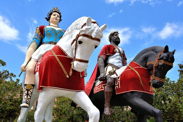 Giants Mata and Grifone in Messina, Italy - Encircle Photos