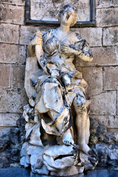 Fountain Statue of Abundance at Monte di Pietà in Messina, Italy - Encircle Photos
