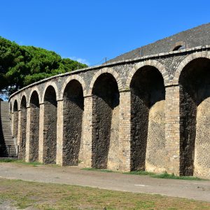 Façade of Anfiteatro in Pompeii, Italy - Encircle Photos