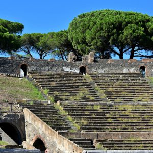Seating of Amphitheater’s Arena in Pompeii, Italy - Encircle Photos
