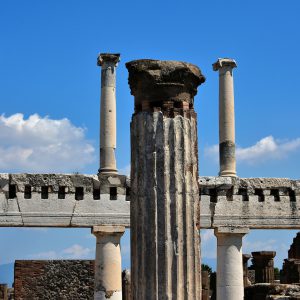 Mix of Columns Inside the Basilica in Pompeii, Italy - Encircle Photos