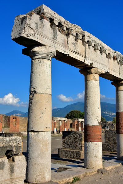 Columns Supporting an Architrave at Forum in Pompeii, Italy - Encircle Photos