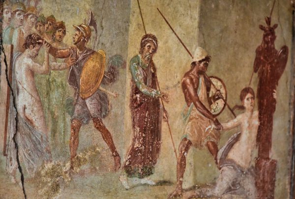 Abduction of Cassandra Fresco at House of Menander in Pompeii, Italy - Encircle Photos
