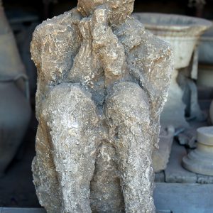 Plaster Cast of Volcano Victim in Pompeii, Italy - Encircle Photos