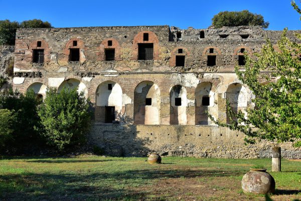 Exterior of Sarno Baths in Pompeii, Italy - Encircle Photos
