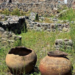 Two Clay Vases in Pompeii, Italy - Encircle Photos