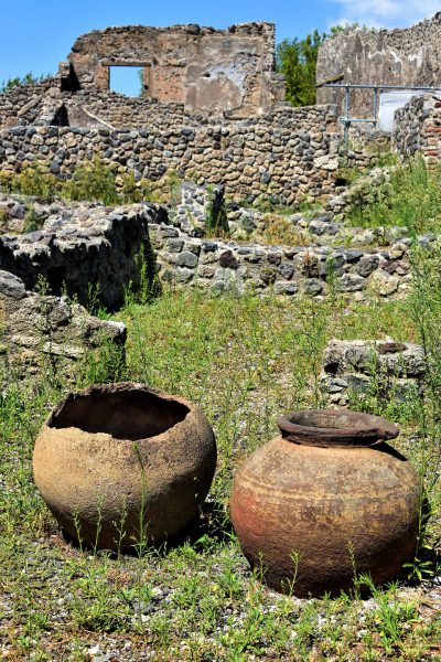 Two Clay Vases in Pompeii, Italy - Encircle Photos