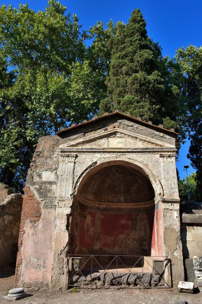 Mausoleum on Via delle Tombe in Pompeii, Italy - Encircle Photos